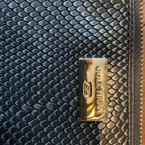 Cole Haan black and gold clutch - Picture 2 of 4